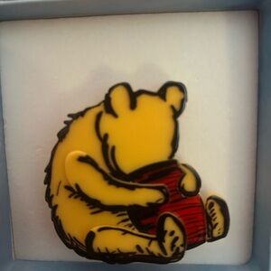 Yellow Bear with Red Pot Pin